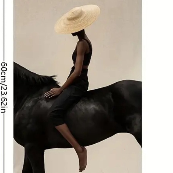 Stunning African American woman Elegant Equestrian Canvas unframed print New ✨😍 - Picture 3 of 13